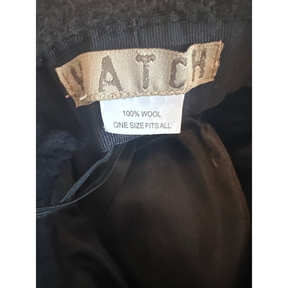 Hatch Womens Black Wool Fedora Hat With Ribbon Band One Size Fits All - Picture 5 of 6